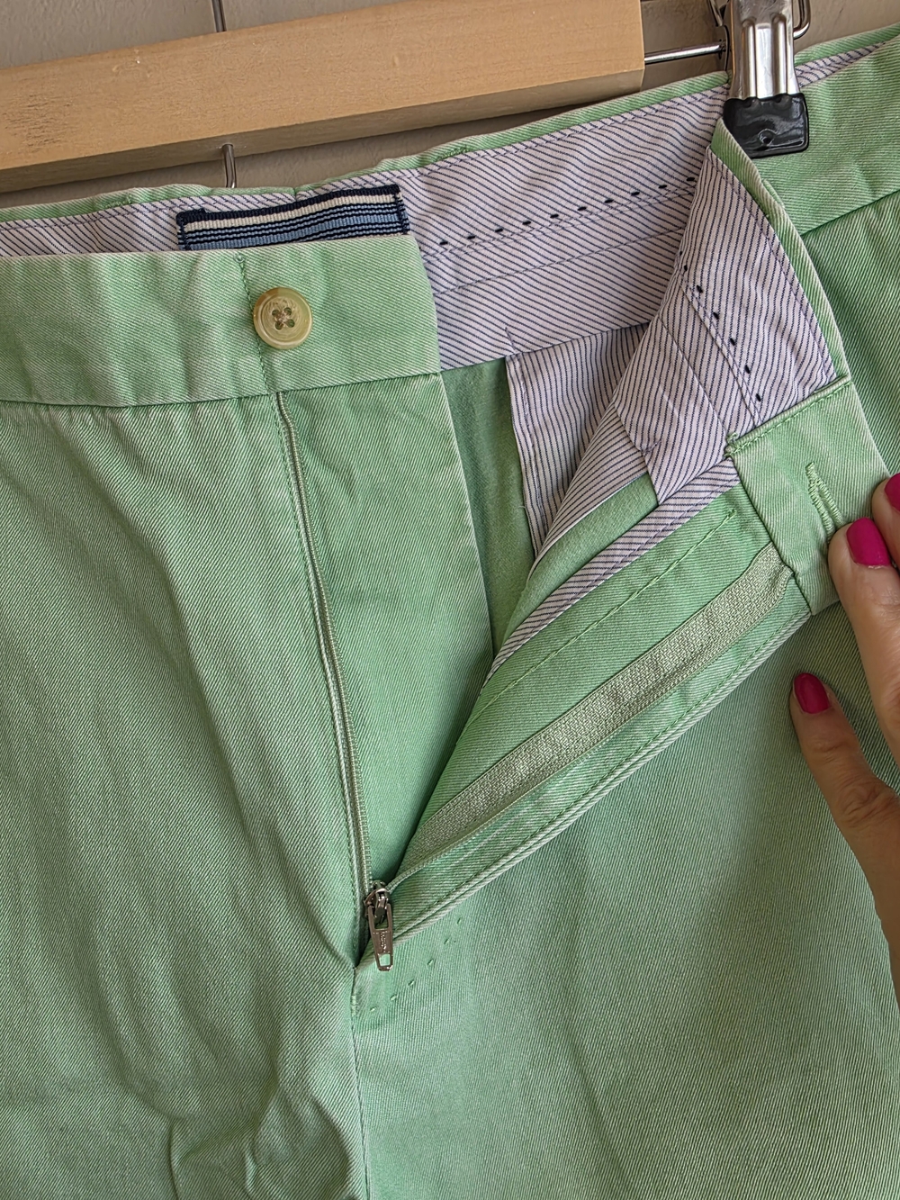 Peter Millar 100% Pima Cotton Shorts Men’s Size 34 (Mint Green) - Picture 3 of 6